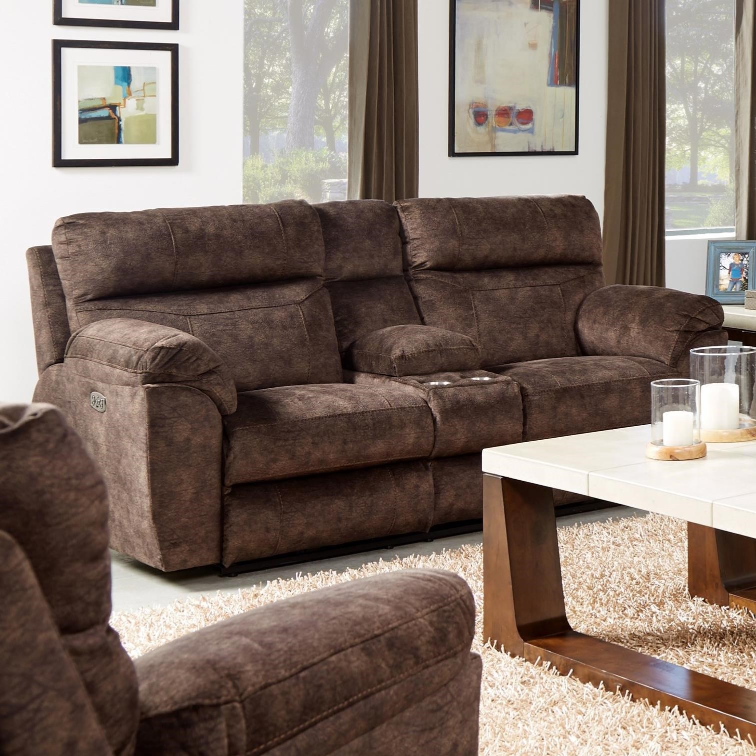 Catnapper sedona power reclining new arrivals sofa with power lumbar